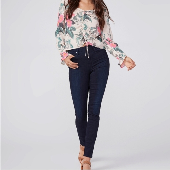 Paige * Skinny High Rise Jeans Blue size 24 - Picture 3 of 6